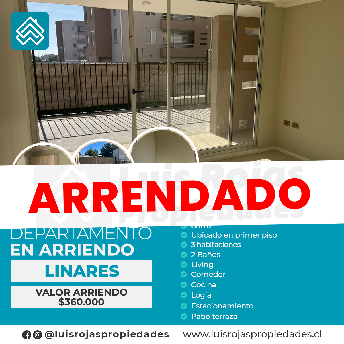 Departamento en arriendo, Linares