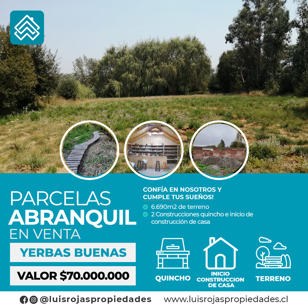 Parcela Abranquil $70.000.000