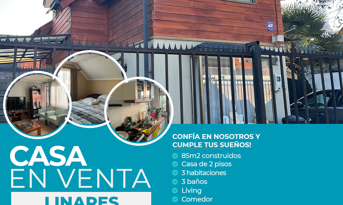 CASA EN LINARES, VILLA LOS PORTONES $130.000.000