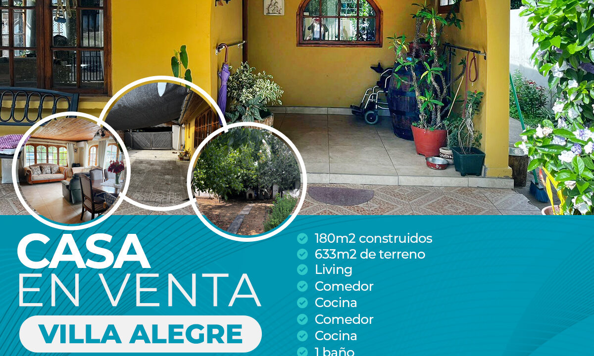 CASA EN VENTA, VILLA ALEGRE copia