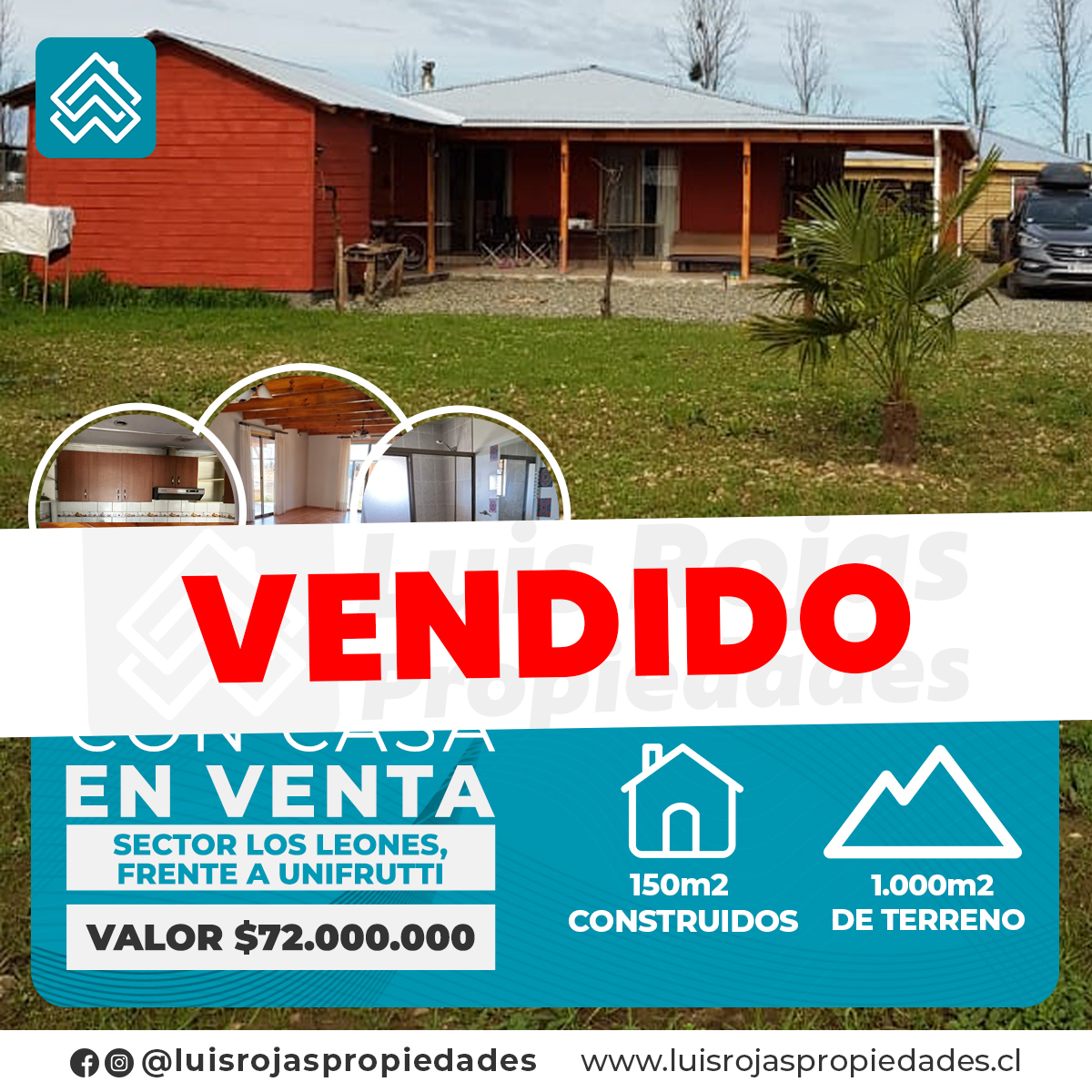 Terreno con casa en venta, sector los Leones frente a Unifrutti