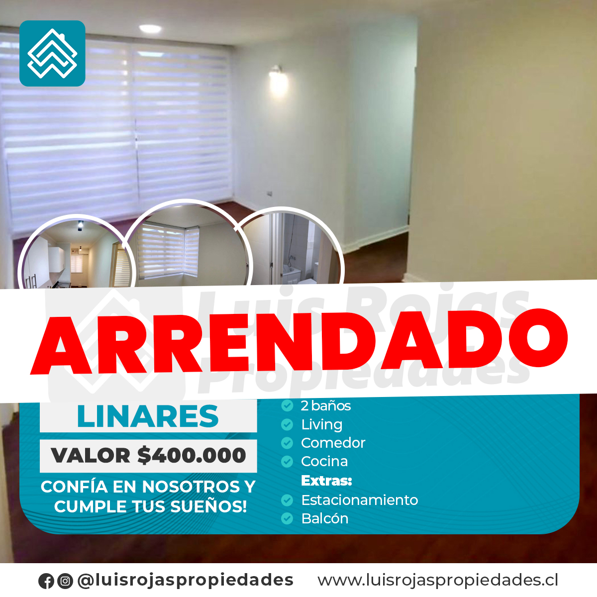 Departamento en arriendo cumbres II